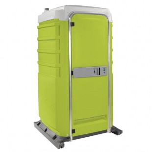 PolyJohn FS3-3004 Fleet Lime Green Premium Portable Restroom with Freshwater / Recirculating Flush Tank - Assembled PolyJohn FS3-3004 Fleet Lime Green Premium Portable Restroom with Freshwater / Recirculating Flush Tank - Assembled