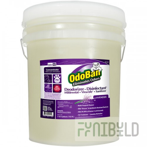 OdoBan 911162-5G 5 Gallon Concentrated Lavender Disinfectant / Air Freshener