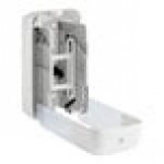 Tork OptiServe 473520 Coreless White Double Roll Toilet Tissue Dispenser T7 / T5