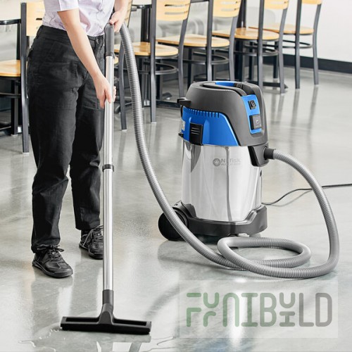 Nilfisk AERO 31-21 PC INOX 8 Gallon Stainless Steel Wet / Dry Vacuum with Tool Kit - 120V