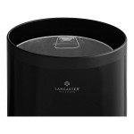 Lancaster Table & Seating 15 Gallon Black Steel Round Decorative Trash Can with Open Top Lid Lancaster Table & Seating 15 Gallon Black Steel Round Decorative Trash Can with Open Top Lid