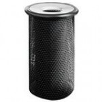 Wausau Tile MF3010 Classic 8 Gallon Steel Round Trash Can with Aluminum Funnel Lid