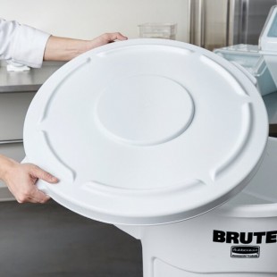 Rubbermaid® FG265400WHT BRUTE 55 Gallon White Round Trash Can Lid