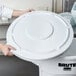 Rubbermaid® FG265400WHT BRUTE 55 Gallon White Round Trash Can Lid