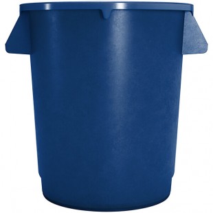 Carlisle 84101014 Bronco 10 Gallon Blue Round Trash Can Carlisle 84101014 Bronco 10 Gallon Blue Round Trash Can