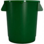 Carlisle 84101014 Bronco 10 Gallon Blue Round Trash Can