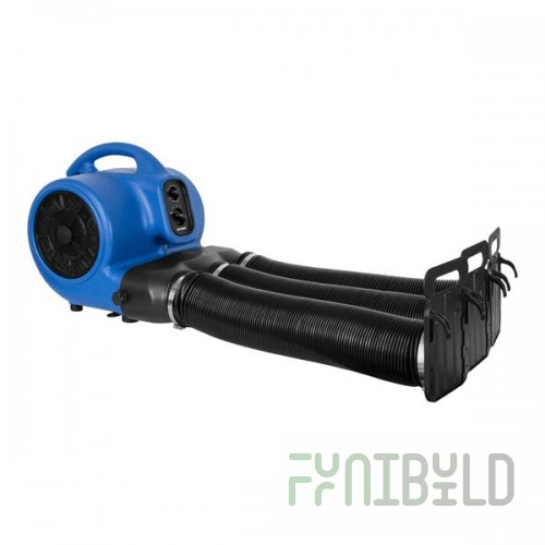 XPOWER X-430TF-MDK 3-Speed Cage Dryer with Multiple Drying Hose Kit, Timer, and Filters - 2,000 CFM; 115V