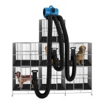 XPOWER X-430TF-MDK 3-Speed Cage Dryer with Multiple Drying Hose Kit, Timer, and Filters - 2,000 CFM; 115V