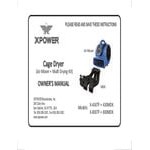 XPOWER X-430TF-MDK 3-Speed Cage Dryer with Multiple Drying Hose Kit, Timer, and Filters - 2,000 CFM; 115V