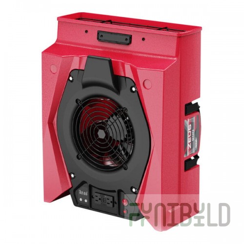 AlorAir Zeus 900 Red Variable-Speed Radial Air Mover - 950 CFM, 115V