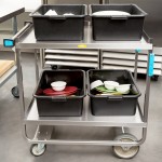 Lakeside 743 Heavy-Duty Stainless Steel 2 Shelf Utility Cart - 22 3/8 Lakeside 743 Heavy-Duty Stainless Steel 2 Shelf Utility Cart - 22 3/8