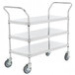 Regency Stainless Steel Three Shelf Utility Cart - 18