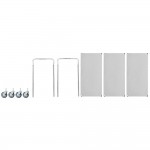 Regency Stainless Steel Three Shelf Utility Cart - 18