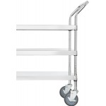 Regency Stainless Steel Three Shelf Utility Cart - 18