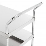 Regency Stainless Steel Three Shelf Utility Cart - 18