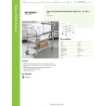 Regency Stainless Steel Three Shelf Utility Cart - 18