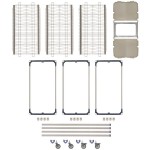 Metro PR48VX2-XDR MetroMax i Mobile Three Tier Tray Drying Rack with Drip Tray - 24 Metro PR48VX2-XDR MetroMax i Mobile Three Tier Tray Drying Rack with Drip Tray - 24