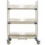 Metro PR48VX2-XDR MetroMax i Mobile Three Tier Tray Drying Rack with Drip Tray - 24 Metro PR48VX2-XDR MetroMax i Mobile Three Tier Tray Drying Rack with Drip Tray - 24