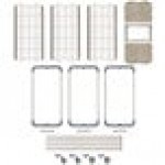 Metro PR48VX2-XDR MetroMax i Mobile Three Tier Tray Drying Rack with Drip Tray - 24 Metro PR48VX2-XDR MetroMax i Mobile Three Tier Tray Drying Rack with Drip Tray - 24