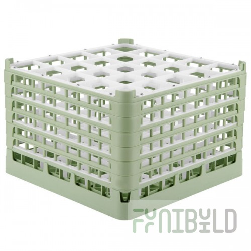 Vollrath 52738 Signature Full-Size Light Green 25-Compartment 11 3/8