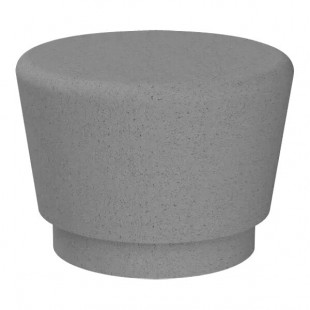 Wausau Tile Our Town 2' Single Round Concrete Bench - 24