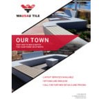 Wausau Tile Our Town 2' Single Round Concrete Bench - 24