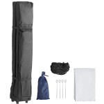 Backyard Pro Courtyard Series 10' x 10' White Straight Leg Heavy-Duty Aluminum Instant Pop-Up Canopy Tent Backyard Pro Courtyard Series 10' x 10' White Straight Leg Heavy-Duty Aluminum Instant Pop-Up Canopy Tent