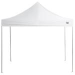 Backyard Pro Courtyard Series 10' x 10' White Straight Leg Heavy-Duty Aluminum Instant Pop-Up Canopy Tent Backyard Pro Courtyard Series 10' x 10' White Straight Leg Heavy-Duty Aluminum Instant Pop-Up Canopy Tent
