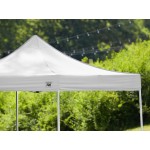 Backyard Pro Courtyard Series 10' x 10' White Straight Leg Heavy-Duty Aluminum Instant Pop-Up Canopy Tent Backyard Pro Courtyard Series 10' x 10' White Straight Leg Heavy-Duty Aluminum Instant Pop-Up Canopy Tent