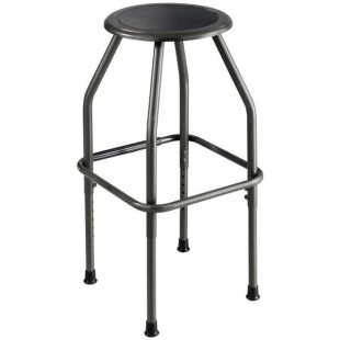 Safco 6666 Diesel Series Pewter Steel Frame Industrial Stool with Padded Seat Safco 6666 Diesel Series Pewter Steel Frame Industrial Stool with Padded Seat