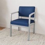 Lesro Lenox Steel Patriot Plus Imperial Blue Vinyl Guest Arm Chair Lesro Lenox Steel Patriot Plus Imperial Blue Vinyl Guest Arm Chair