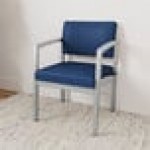 Lesro Lenox Steel Patriot Plus Imperial Blue Vinyl Guest Arm Chair Lesro Lenox Steel Patriot Plus Imperial Blue Vinyl Guest Arm Chair