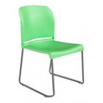Flash Furniture Hercules Blue Full-Back Contoured Stacking Chair with Gray Sled Base Flash Furniture Hercules Blue Full-Back Contoured Stacking Chair with Gray Sled Base