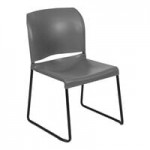 Flash Furniture Hercules Blue Full-Back Contoured Stacking Chair with Gray Sled Base Flash Furniture Hercules Blue Full-Back Contoured Stacking Chair with Gray Sled Base