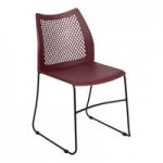 Flash Furniture Hercules Blue Full-Back Contoured Stacking Chair with Gray Sled Base Flash Furniture Hercules Blue Full-Back Contoured Stacking Chair with Gray Sled Base