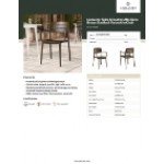 Lancaster Table & Seating Alto Dune Brown Slat Back Resin Arm Chair