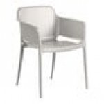 Lancaster Table & Seating Rio Cool Oyster Gray Resin Arm Chair Lancaster Table & Seating Rio Cool Oyster Gray Resin Arm Chair