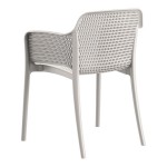 Lancaster Table & Seating Rio Cool Oyster Gray Resin Arm Chair Lancaster Table & Seating Rio Cool Oyster Gray Resin Arm Chair