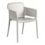 Lancaster Table & Seating Rio Cool Oyster Gray Resin Arm Chair Lancaster Table & Seating Rio Cool Oyster Gray Resin Arm Chair