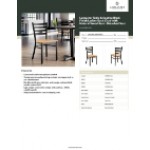 Lancaster Table & Seating Black Finish Ladder Back Chair with Natural Wood Seat - Detached Seat Lancaster Table & Seating Black Finish Ladder Back Chair with Natural Wood Seat - Detached Seat
