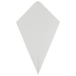 American Metalcraft SQFBCN10 10 oz. Square Cardboard Fry Cone - 100/Pack