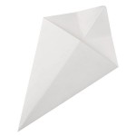 American Metalcraft SQFBCN10 10 oz. Square Cardboard Fry Cone - 100/Pack
