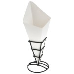 American Metalcraft SQFBCN10 10 oz. Square Cardboard Fry Cone - 100/Pack