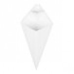 American Metalcraft SQFBCN10 10 oz. Square Cardboard Fry Cone - 100/Pack