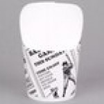 American Metalcraft SQFBCN10 10 oz. Square Cardboard Fry Cone - 100/Pack