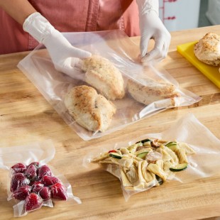 VacPak-It 186EVBCOMBO Full Mesh Pint, Gallon, and Quart Vacuum Packaging Bags Combination Pack 3 Mil - 60/Pack