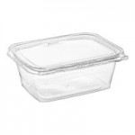 Inline Plastics 2-Compartment Tray Insert for Safe-T-Fresh 35, 48, and 64 oz. Rectangular Hinged Containers - 360/Case Inline Plastics 2-Compartment Tray Insert for Safe-T-Fresh 35, 48, and 64 oz. Rectangular Hinged Containers - 360/Case