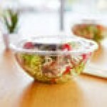 Eco-Products EP-SB32 32 oz. Clear Compostable Plastic Salad Bowl with Lid - 150/Case Eco-Products EP-SB32 32 oz. Clear Compostable Plastic Salad Bowl with Lid - 150/Case