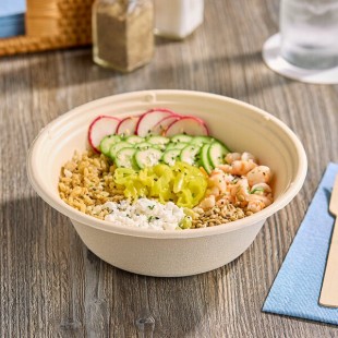 Tellus Products Elite 32 oz. Oven-Safe Coated Fiber Bowl - 240/Case Tellus Products Elite 32 oz. Oven-Safe Coated Fiber Bowl - 240/Case