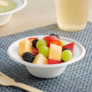 EcoChoice 8 oz. Compostable White Plant Fiber Bowl - 1,000/Case EcoChoice 8 oz. Compostable White Plant Fiber Bowl - 1,000/Case